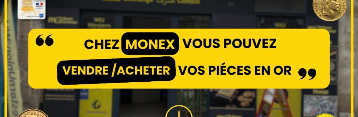 Vendez ou achetez vos pièces en or au meilleur prix à Bordeaux. Monex Exchange : rachat d’or, bijoux d’occasion et change sécurisé en agences Gambetta & Victor Hugo.